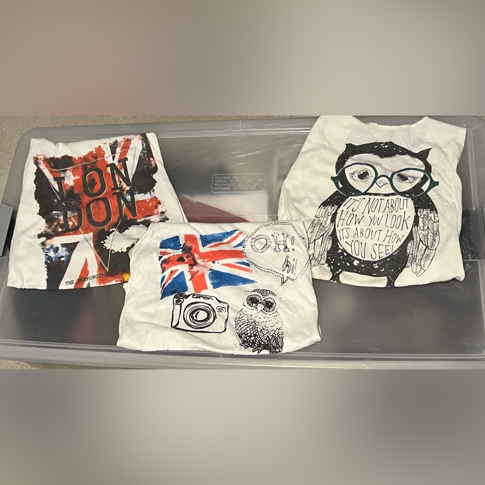 3 Vintage LONDON Portobello Market T’s